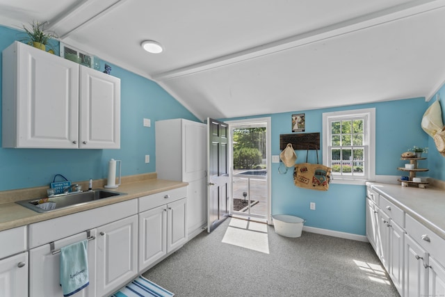 46 Tally Ho Rd, Ridgefield, CT 06877 - kitchen featuring white cabinets, light countertops, and light colored carpet