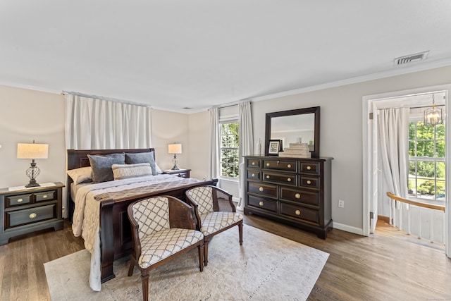 46 Tally Ho Rd, Ridgefield, CT 06877 - bedroom featuring wood finished floors and ornamental molding
