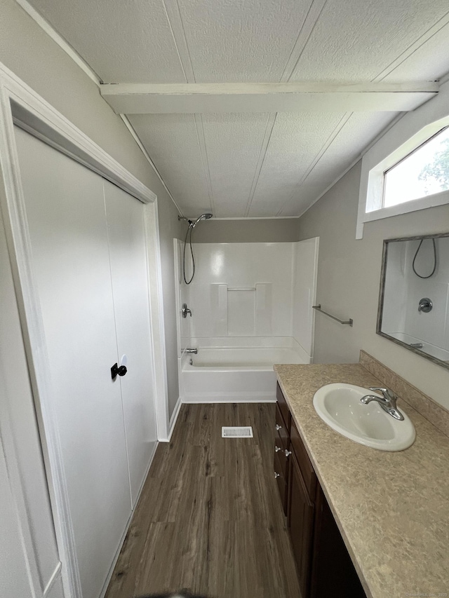 26 Jacqueline Ln, Windham, CT 06256 - bathroom featuring vanity, wood finished floors, and  shower combination