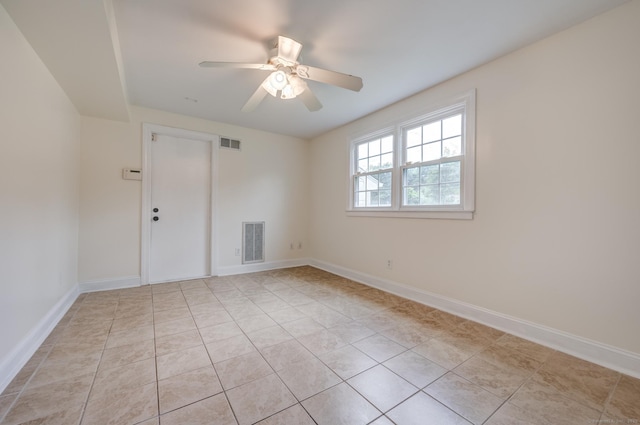 140 Braeside Dr, Hamden, CT 06514 - spare room with a ceiling fan and light tile patterned floors