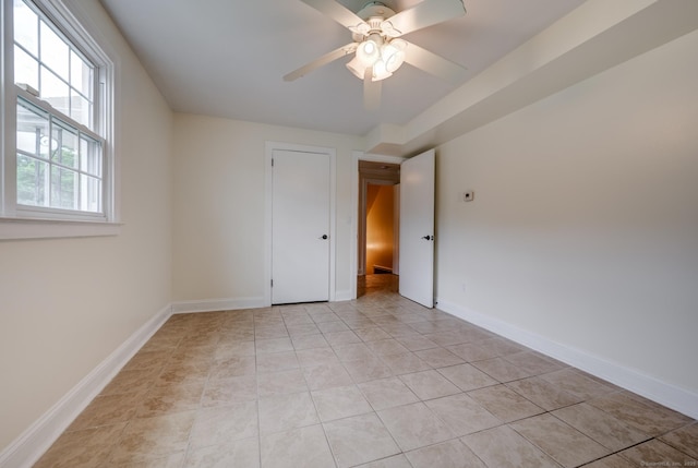 140 Braeside Dr, Hamden, CT 06514 - spare room with ceiling fan and light tile patterned floors