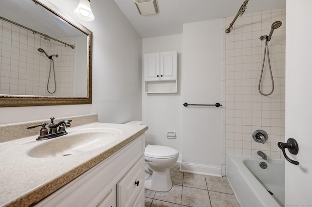 140 Braeside Dr, Hamden, CT 06514 - bathroom featuring vanity, washtub / shower combination, and tile patterned floors