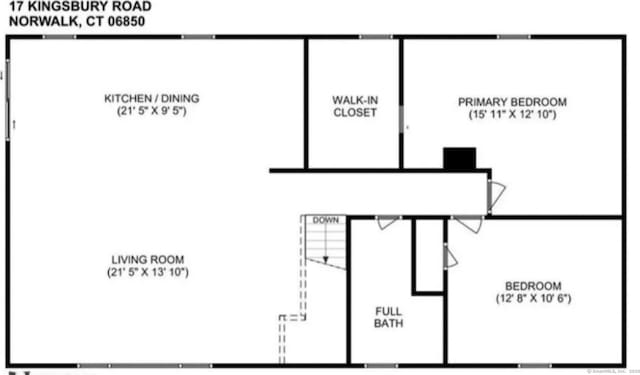 17 Kingsbury Rd, Norwalk, CT 06851 - view of property floor plan