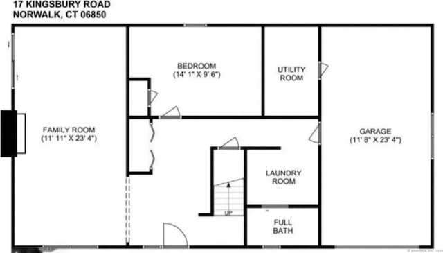 17 Kingsbury Rd, Norwalk, CT 06851 - view of floor plan / room layout