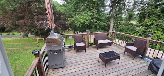 17 Kingsbury Rd, Norwalk, CT 06851 - deck with a lawn and view of wooded area