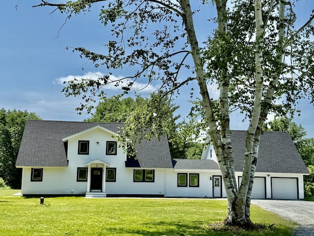 249 Wall St, Hebron, CT 06248 - view of front of property with a shingled roof, entry steps, a front yard, and an attached garage
