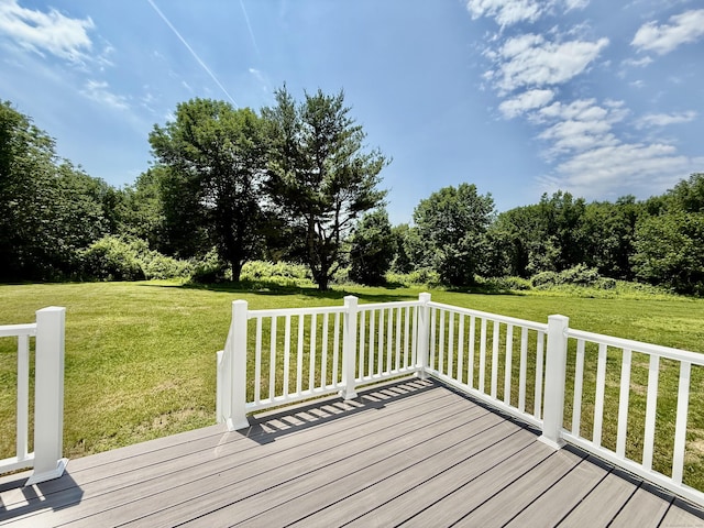 249 Wall St, Hebron, CT 06248 - wooden terrace with a lawn