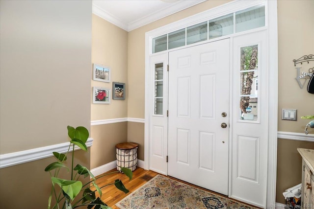 6 Faith Ln Unit 6, Danbury, CT 06810 - entrance foyer with crown molding and light wood finished floors
