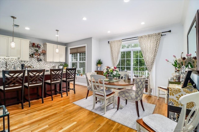 6 Faith Ln Unit 6, Danbury, CT 06810 - dining space with light wood-type flooring and recessed lighting