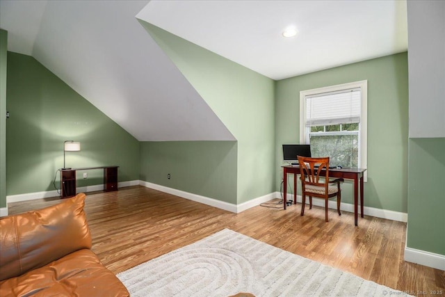 6 Faith Ln Unit 6, Danbury, CT 06810 - office space featuring wood finished floors, lofted ceiling, and recessed lighting