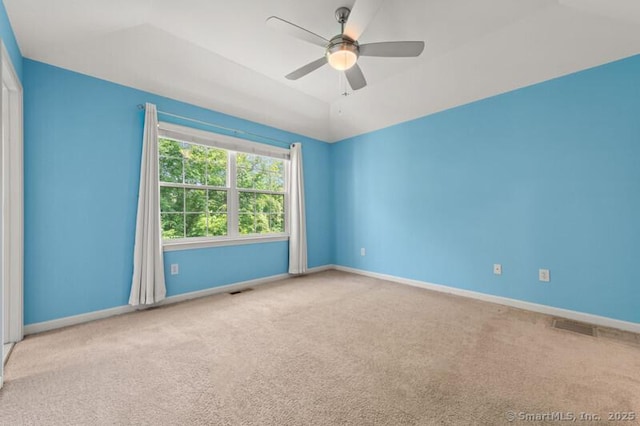 3 Riverview Ct Unit 3, Brookfield, CT 06804 - unfurnished room with carpet flooring, ceiling fan, and lofted ceiling