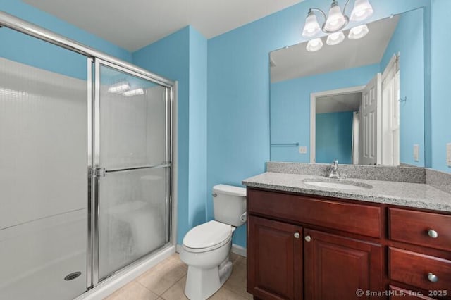 3 Riverview Ct Unit 3, Brookfield, CT 06804 - bathroom featuring vanity, a shower stall, and tile patterned flooring