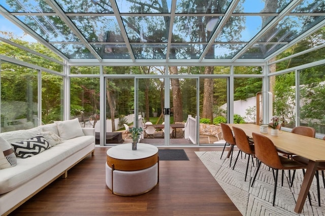 109 W Ave, Darien, CT 06820 - sunroom / solarium featuring outdoor dining space, an outdoor living space, and plenty of natural light