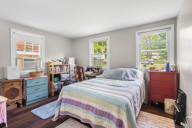97 Wildwood Cir, Durham, CT 06422 - bedroom with wood finished floors and cooling unit