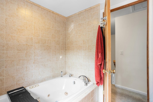 97 Wildwood Cir, Durham, CT 06422 - full bath with a whirlpool tub and baseboards