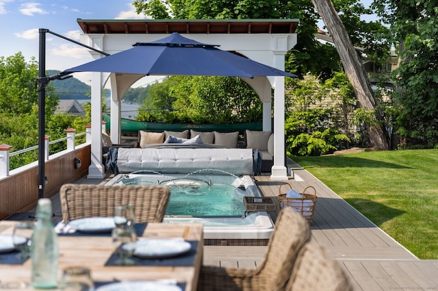 113 N Lake Shore Dr, Brookfield, CT 06804 - view of patio / terrace featuring outdoor lounge area and a deck