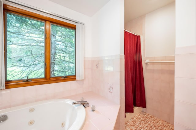 348 State Route 39, New Fairfield, CT 06812 - full bathroom with tiled shower and a jetted tub