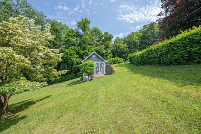 348 State Route 39, New Fairfield, CT 06812 - view of green lawn featuring a storage unit