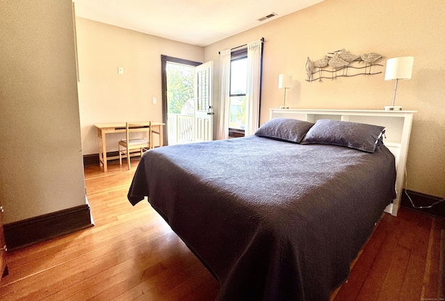 19 Prospect Hill Rd, Groton, CT 06340 - bedroom featuring hardwood / wood-style floors and access to outside