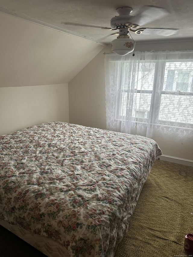21 Salem Rd, Manchester, CT 06040 - carpeted bedroom with lofted ceiling and ceiling fan