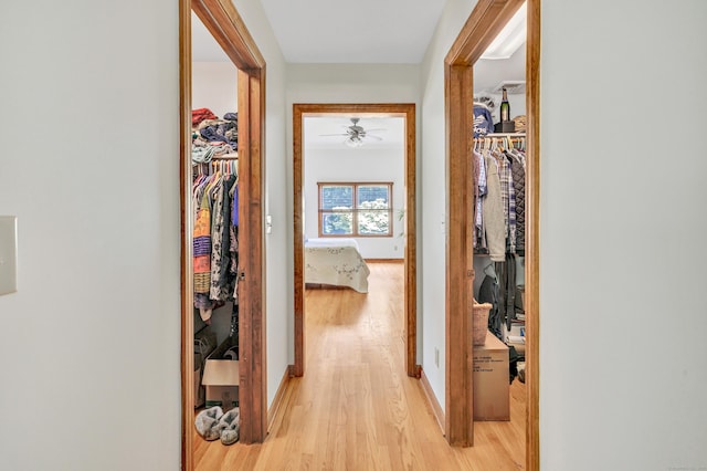 165 Booth Hill Rd, Trumbull, CT 06611 - hallway featuring light wood-style floors and baseboards