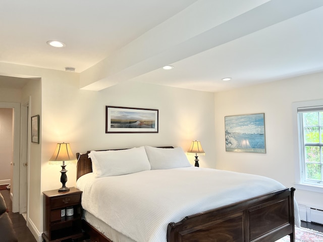 4 Johnny Cake Hill Rd, Old Lyme, CT 06371 - bedroom with baseboard heating and recessed lighting