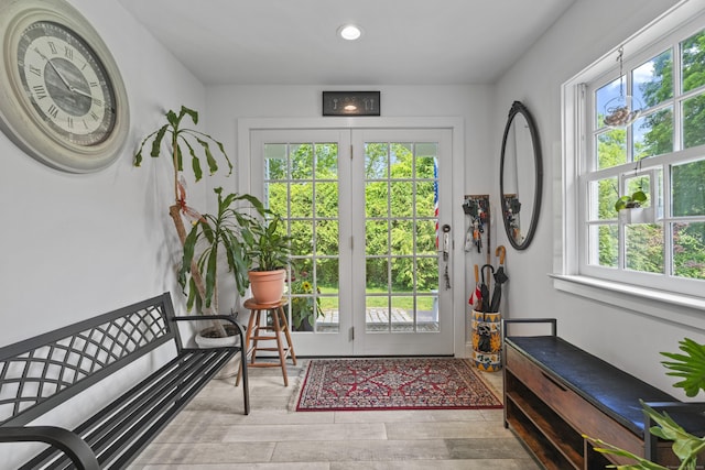 4 Johnny Cake Hill Rd, Old Lyme, CT 06371 - doorway to outside featuring wood finished floors and recessed lighting