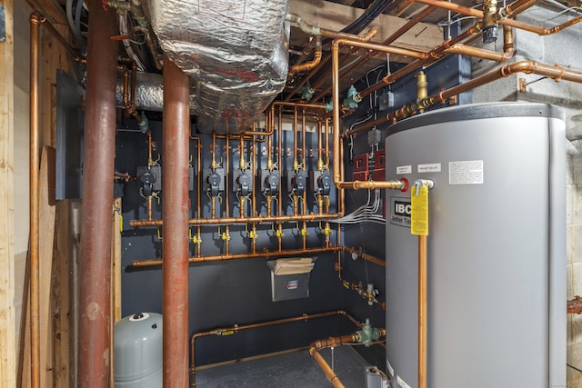 4 Johnny Cake Hill Rd, Old Lyme, CT 06371 - utility room featuring water heater