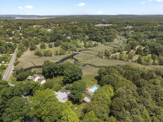 4 Johnny Cake Hill Rd, Old Lyme, CT 06371 - aerial view of property and surrounding area with a forest