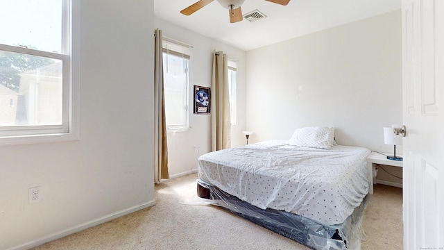 279 New Haven Ave Apt E, Milford, CT 06460 - bedroom with carpet and ceiling fan