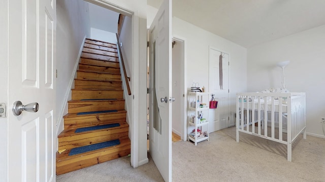 279 New Haven Ave Apt E, Milford, CT 06460 - stairs with carpet and baseboards