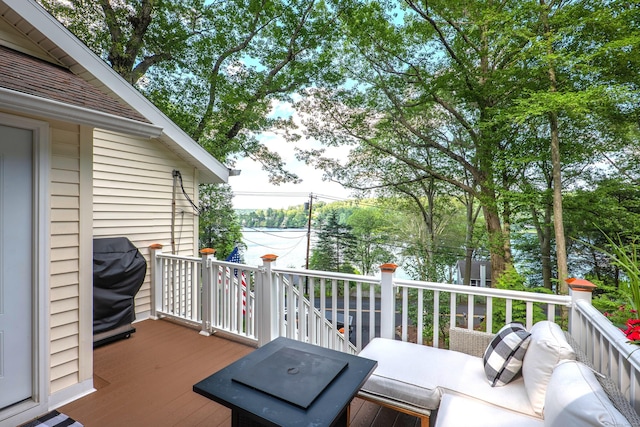 158 Stadley Rough Rd, Danbury, CT 06811 - wooden deck with area for grilling
