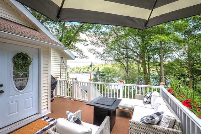 158 Stadley Rough Rd, Danbury, CT 06811 - view of wooden deck