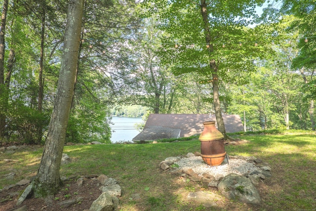 158 Stadley Rough Rd, Danbury, CT 06811 - view of yard with a water view