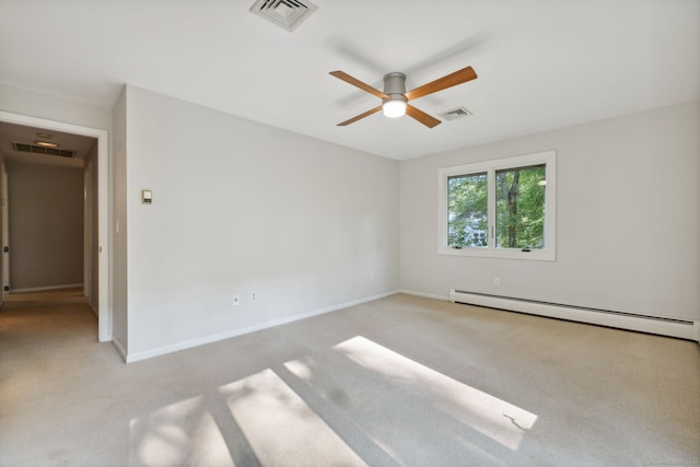 24 Quince Ct, Bristol, CT 06010 - unfurnished room featuring baseboard heating, carpet flooring, and ceiling fan