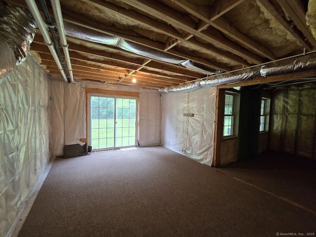 244 Oakland St Apt F, Manchester, CT 06042 - below grade area with carpet flooring