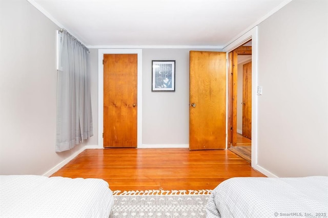 5 Lake Pt, Haddam, CT 06441 - bedroom featuring wood finished floors and crown molding