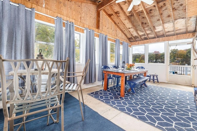 5 Lake Pt, Haddam, CT 06441 - sunroom / solarium with lofted ceiling, plenty of natural light, and wooden walls