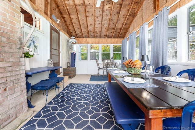 5 Lake Pt, Haddam, CT 06441 - sunroom with vaulted ceiling, healthy amount of natural light, wood ceiling, and wood walls