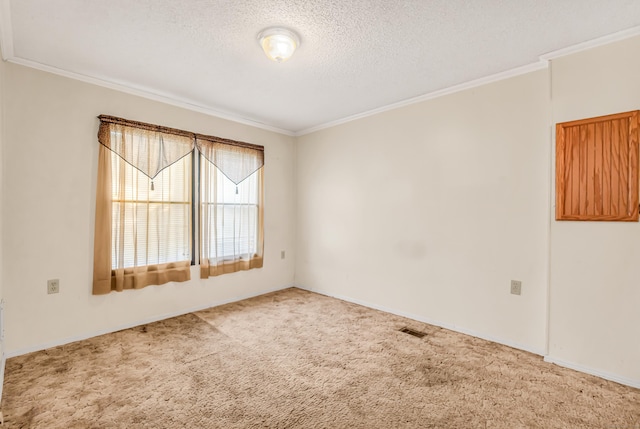105 Woodland Park, Shelton, CT 06484 - carpeted empty room with crown molding and a textured ceiling