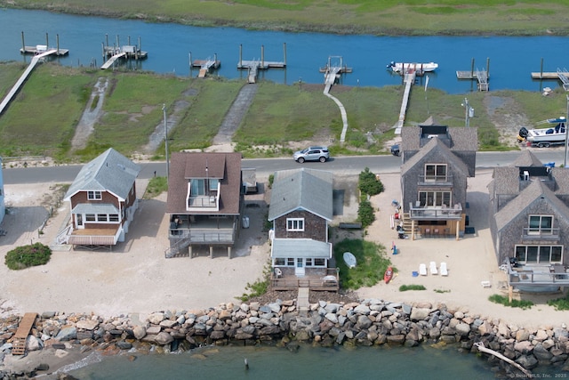 57 Circle Beach Rd, Madison, CT 06443 - view from above of property featuring a nearby body of water