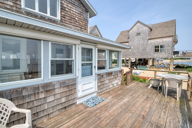 57 Circle Beach Rd, Madison, CT 06443 - view of wooden deck