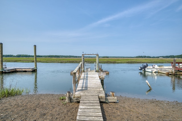 57 Circle Beach Rd, Madison, CT 06443 - dock area featuring a water view