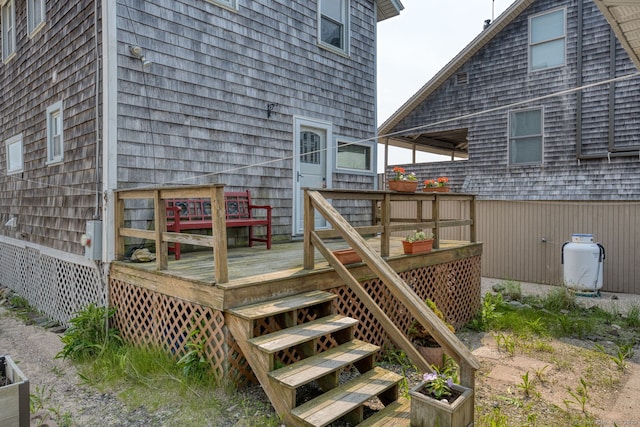 57 Circle Beach Rd, Madison, CT 06443 - view of wooden terrace