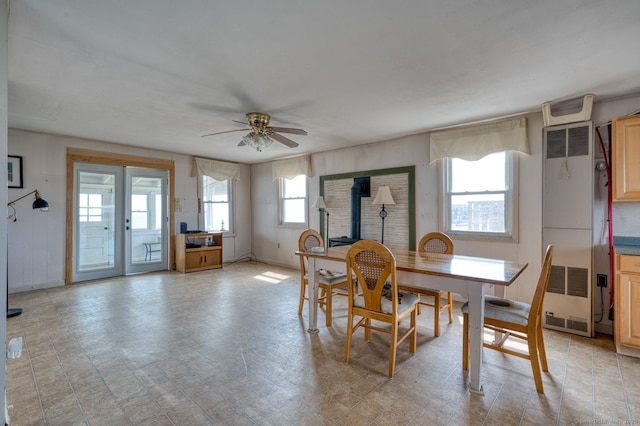 57 Circle Beach Rd, Madison, CT 06443 - dining area featuring ceiling fan