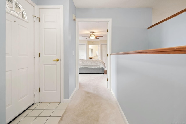 671 Ledgeview Ct Unit 671, Southington, CT 06489 - hall with light carpet and light tile patterned floors