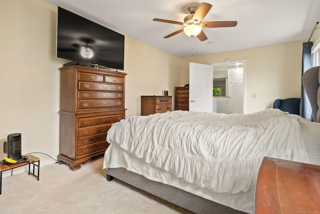 671 Ledgeview Ct Unit 671, Southington, CT 06489 - bedroom with light colored carpet and a ceiling fan
