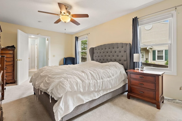 671 Ledgeview Ct Unit 671, Southington, CT 06489 - bedroom featuring light carpet and ceiling fan