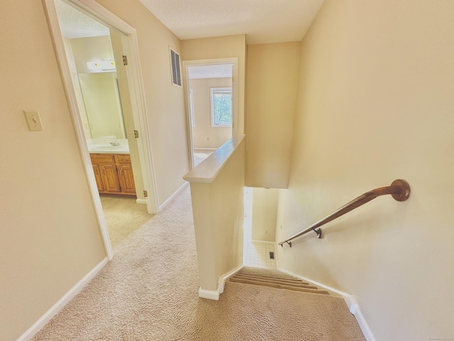 60 Sunrise Cir Unit 60, Newington, CT 06111 - stairway featuring carpet flooring and baseboards