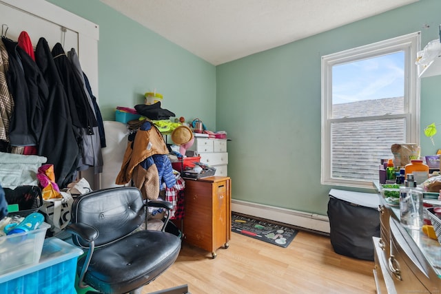 83 James St, New Haven, CT 06513 - office space with a baseboard radiator and wood finished floors